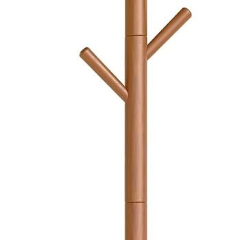 Solid Wood Coat Rack, Free Standing, Tree-Shaped, with 8 Hooks