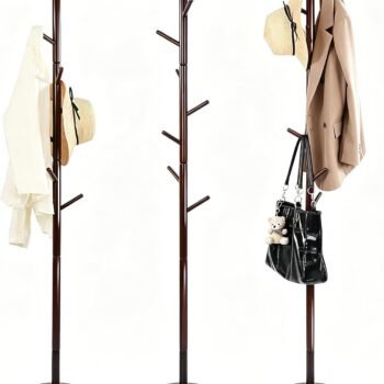 Coat Rack Freestanding- Solid Wood New Zealand Pine Hall Tree