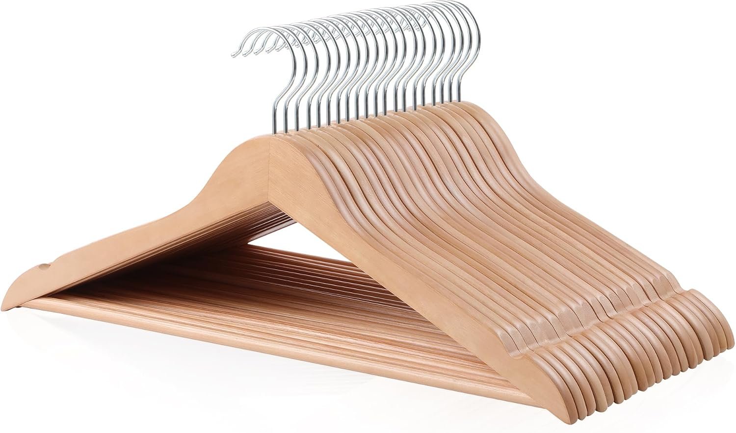 Wooden suit hangers