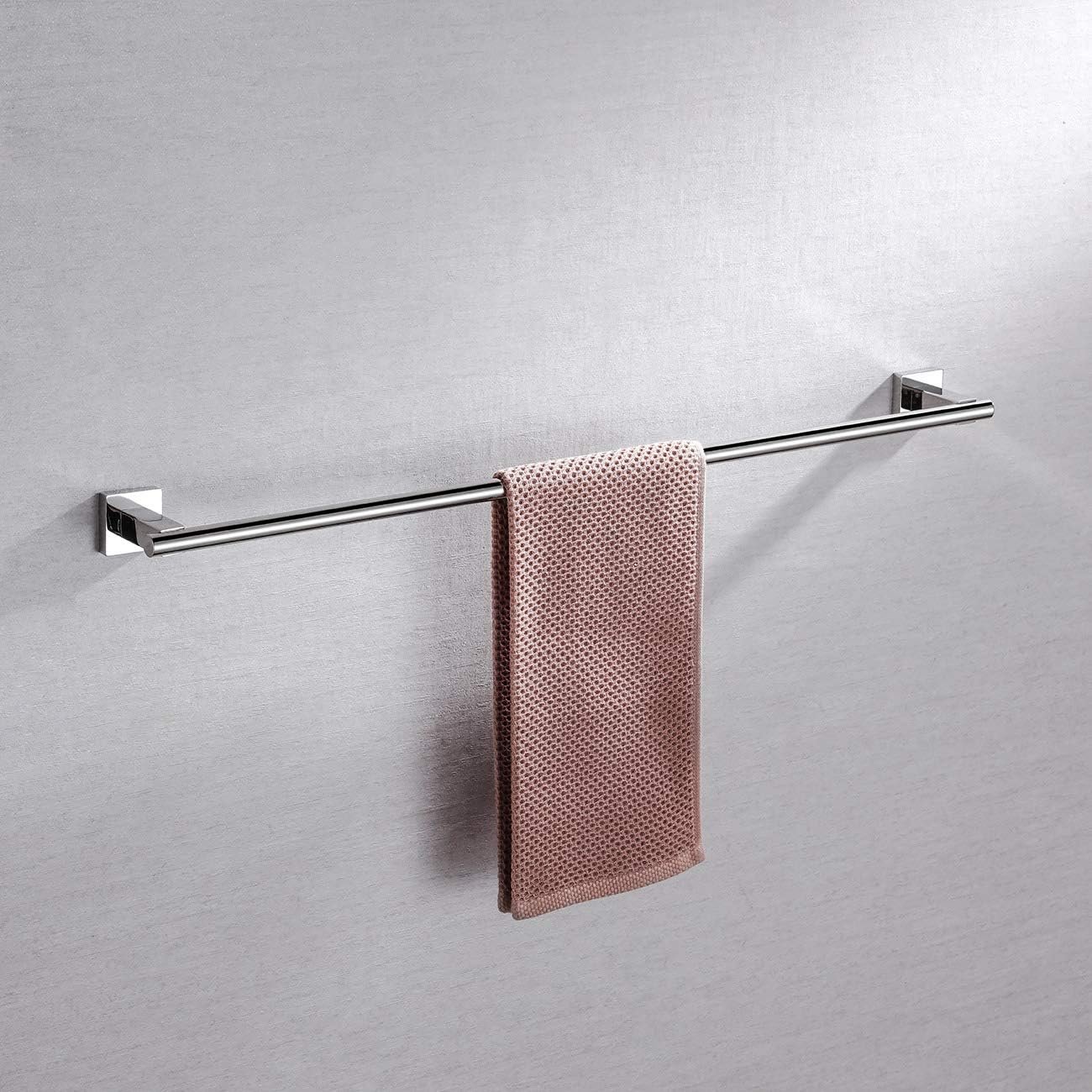 Bathroom single-bar towel rack