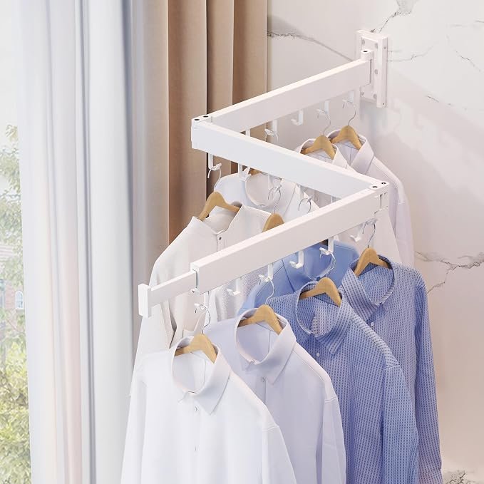 Compact Folding Indoor Clothes Drying Rack