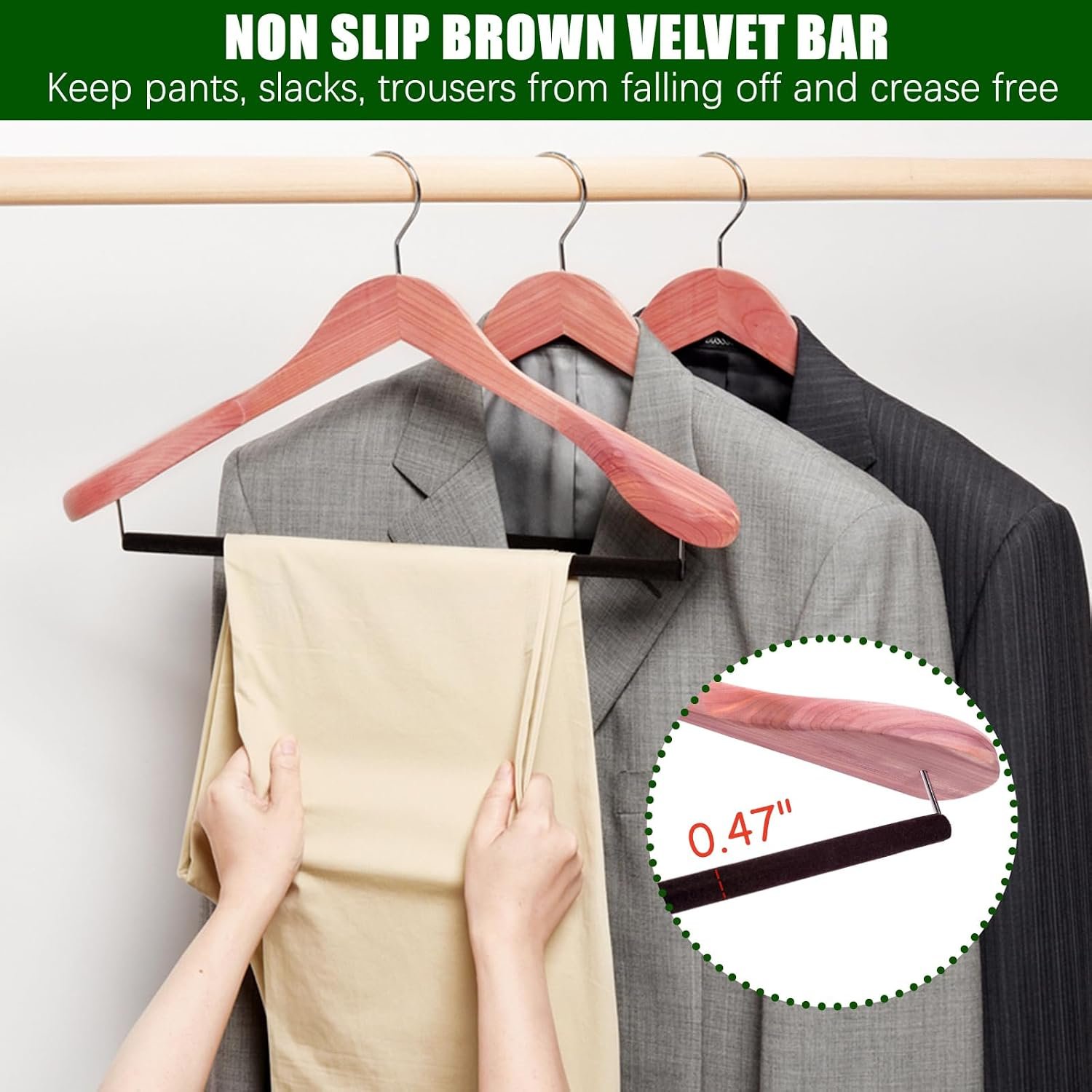 Cedar wood hangers