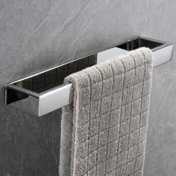 Stainless steel wall-mounted towel bar