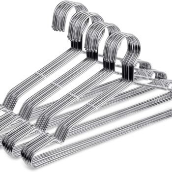 Wire Coat Hangers 40 Pack Strong Heavy Duty Stainless Steel Metal Ultra Thin Space Saving Clothes Hangers 16.5 Inch