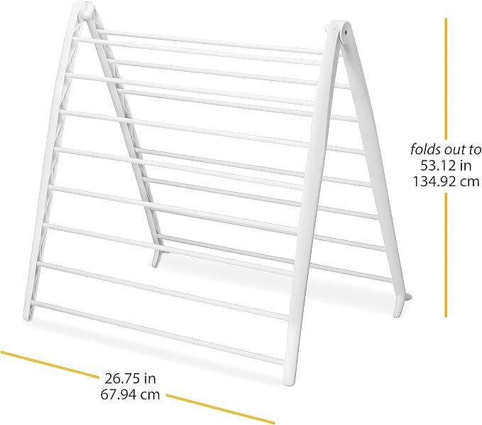 Adjustable Wing Foldable Clothes Drying Rack