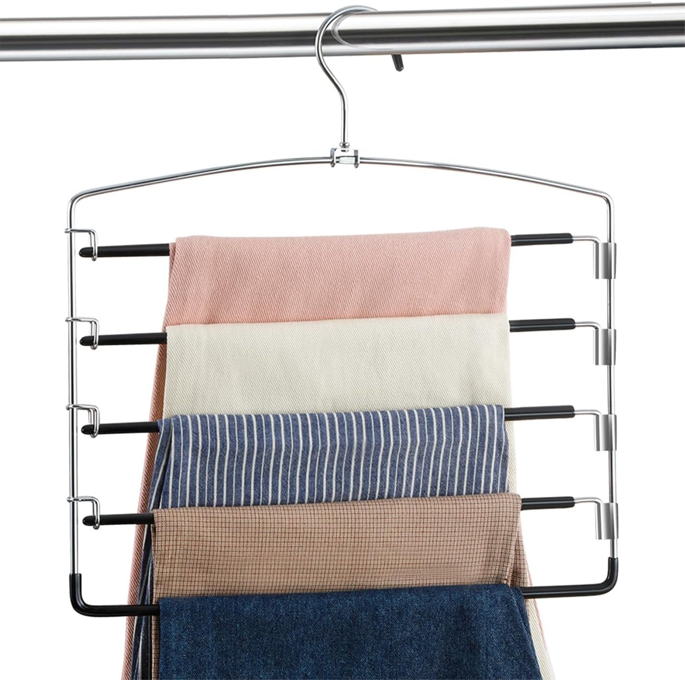 Non-slip trouser hanger