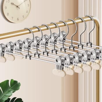 Wide-clip trouser hanger