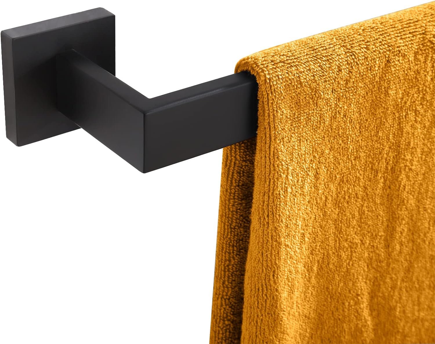 Wall-mounted stainless steel towel bar