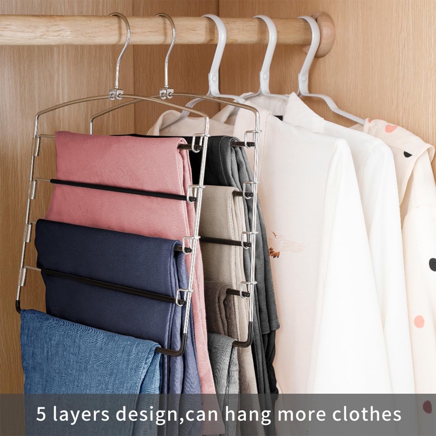Non-slip trouser hanger