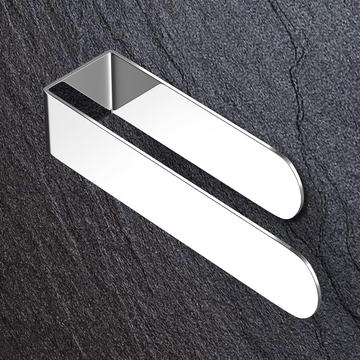 Self-adhesive hand towel rack