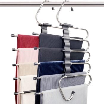 Space-saving magic trouser hanger