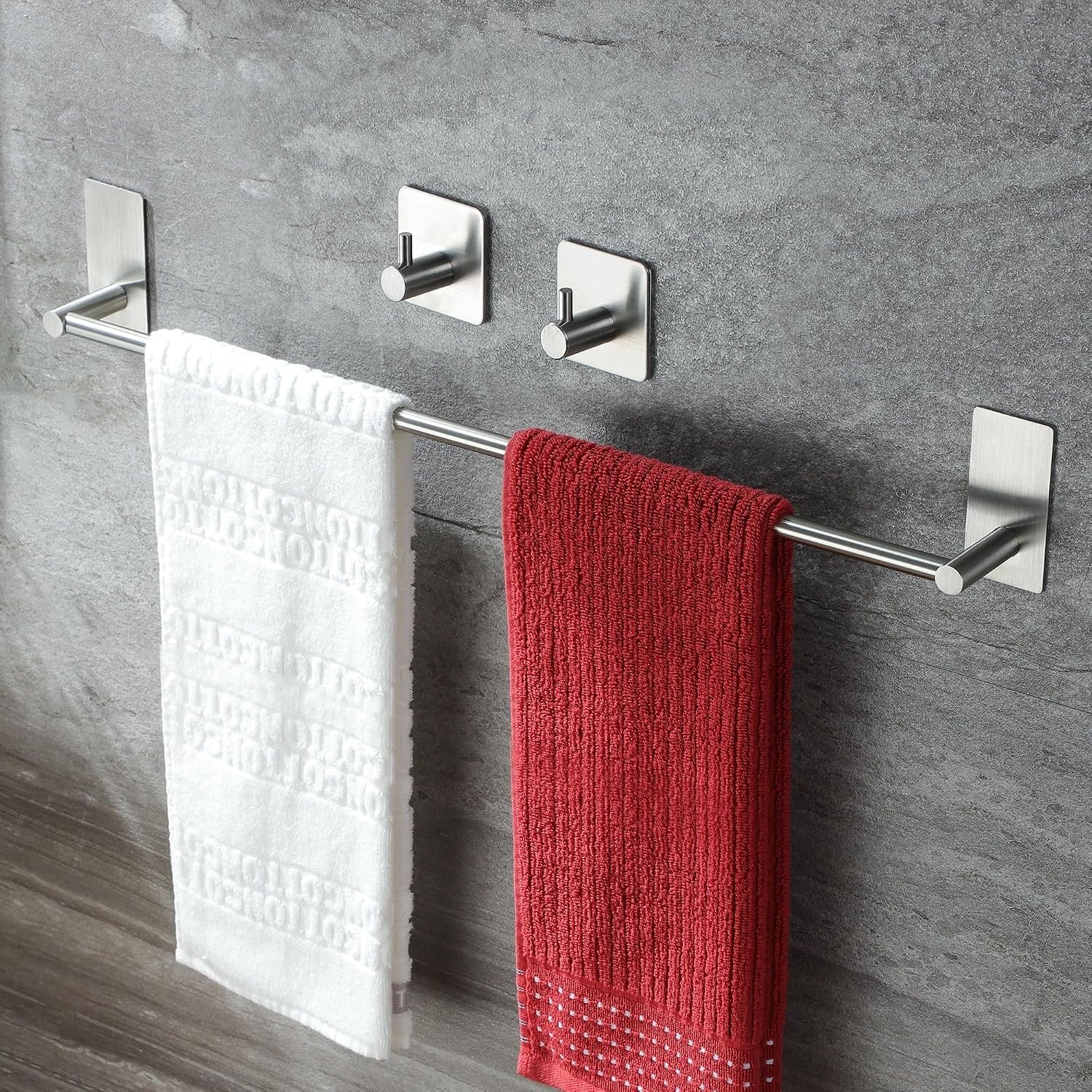 Stainless steel bathroom towel rack